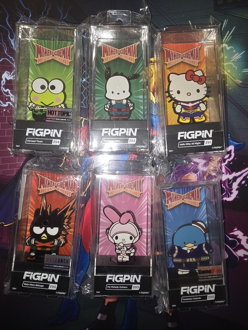 Figpin Lot - My Hero Academia x Sanrio - Commons - Set of 6
